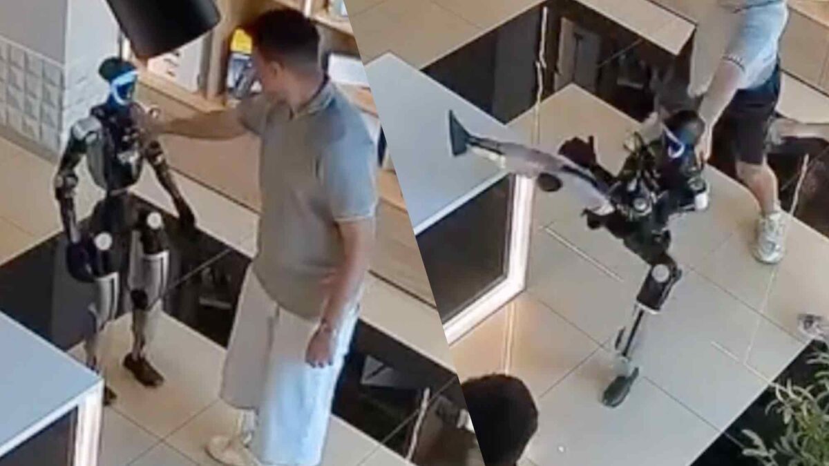 Un robot humanoïde riposte après que l'homme l'ait poussé dans un magasin : est-ce le début du soulèvement ? image-37523