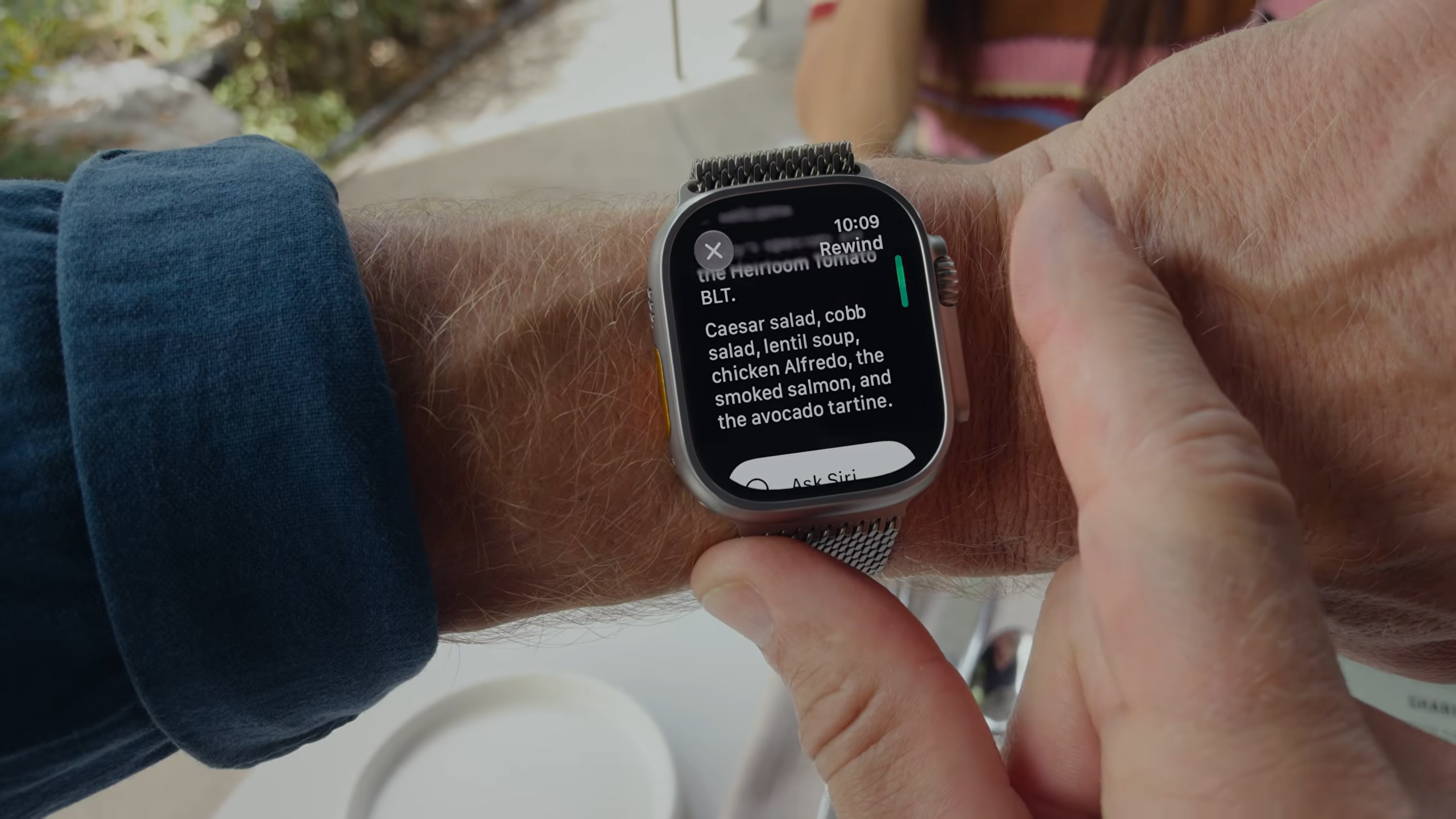 Rewind en direct sur Apple Watch 12