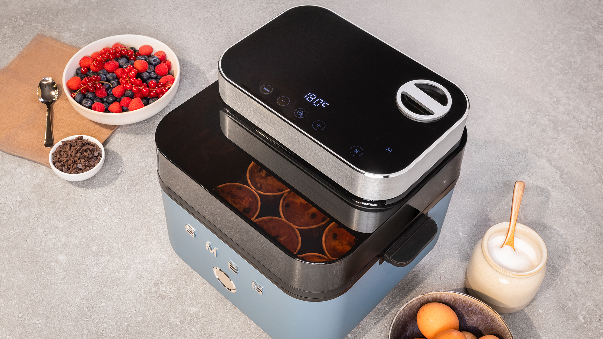 Fenêtre de visualisation de la friteuse à air Smeg