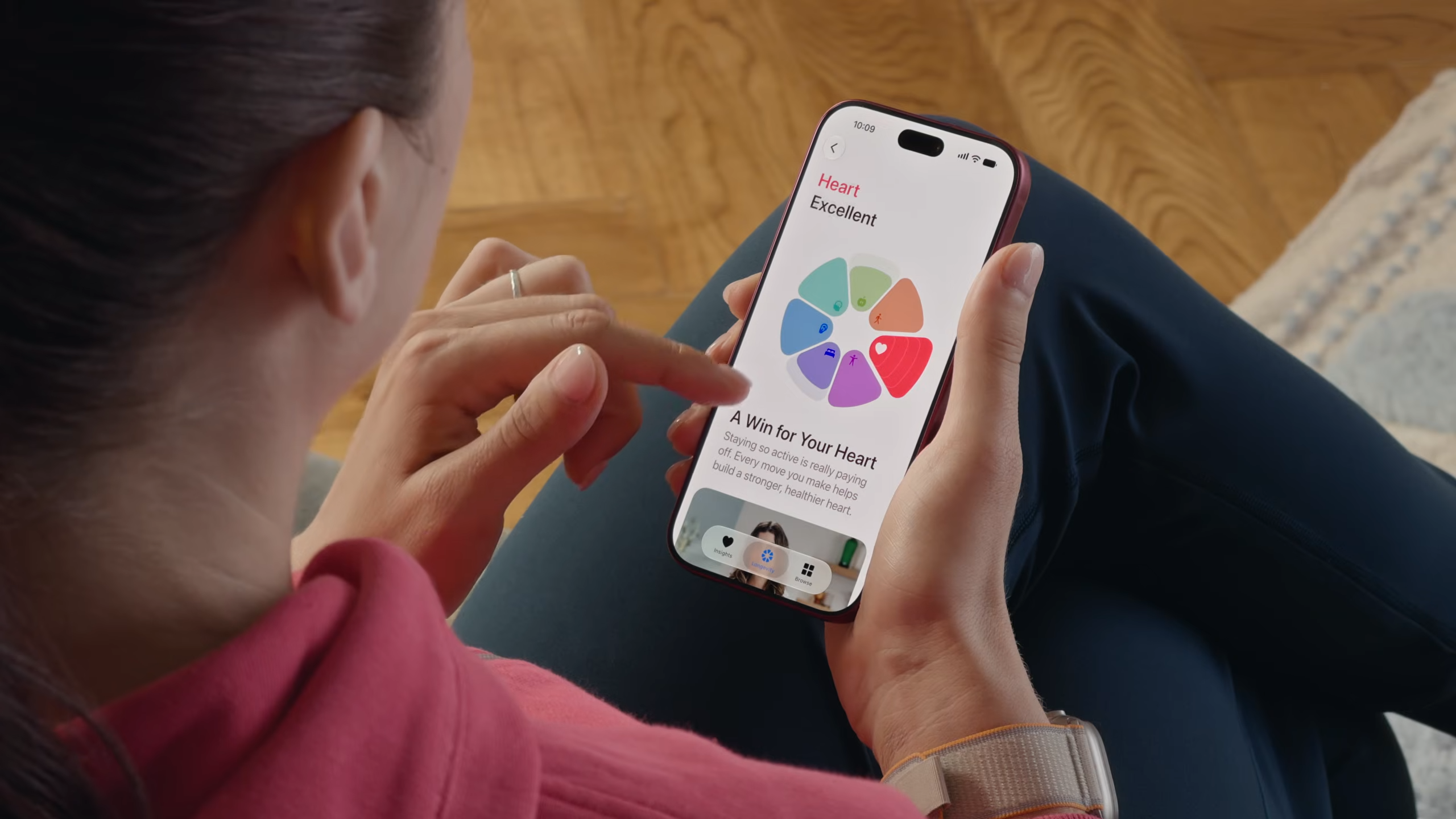 Longévité dans le mode de vie Apple Health