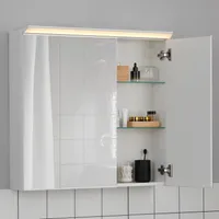 IKEA TREASJÖN Armoire à miroir avec 2 portes et lumière IKEA TREASJÖN Armoire à miroir avec 2 portes et lumière