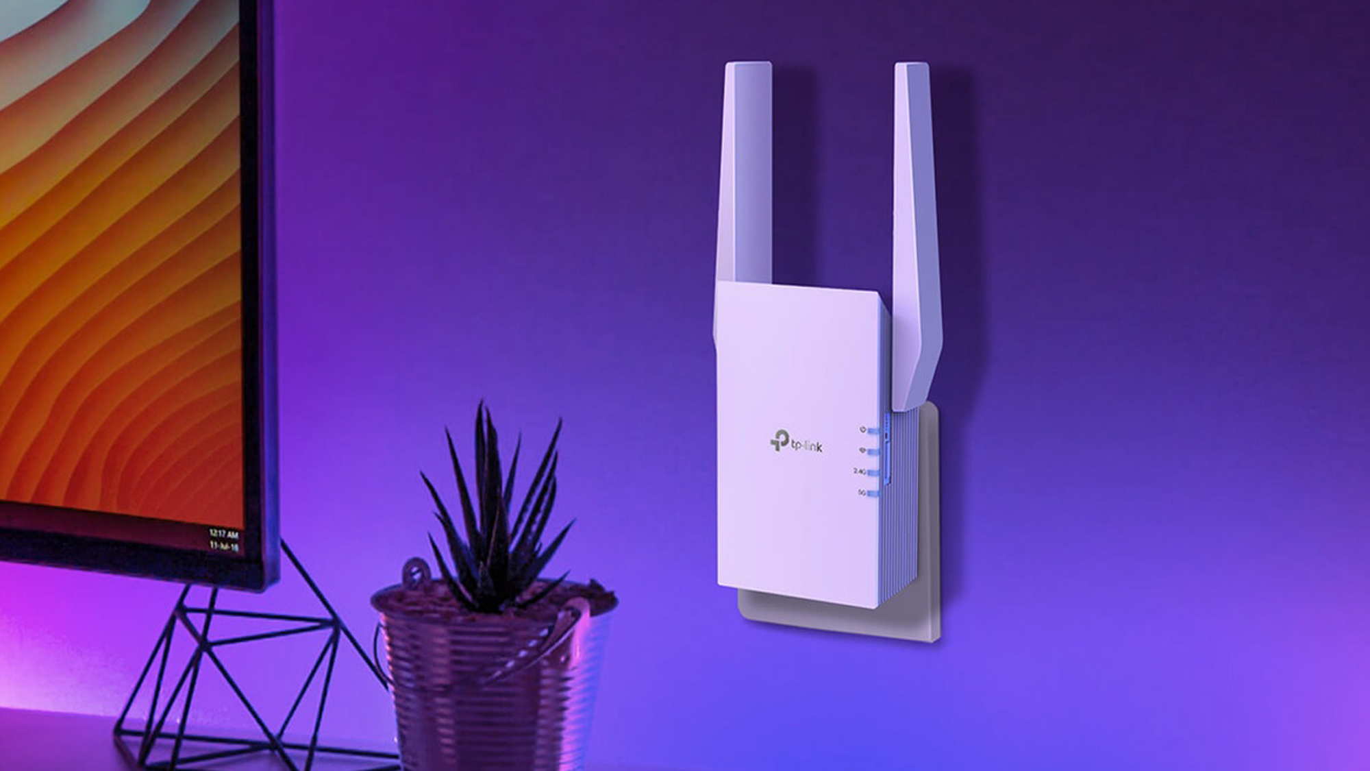 TP-Link RE705X branché au mur